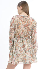 Ankle Length dress with gathered detail at the straps