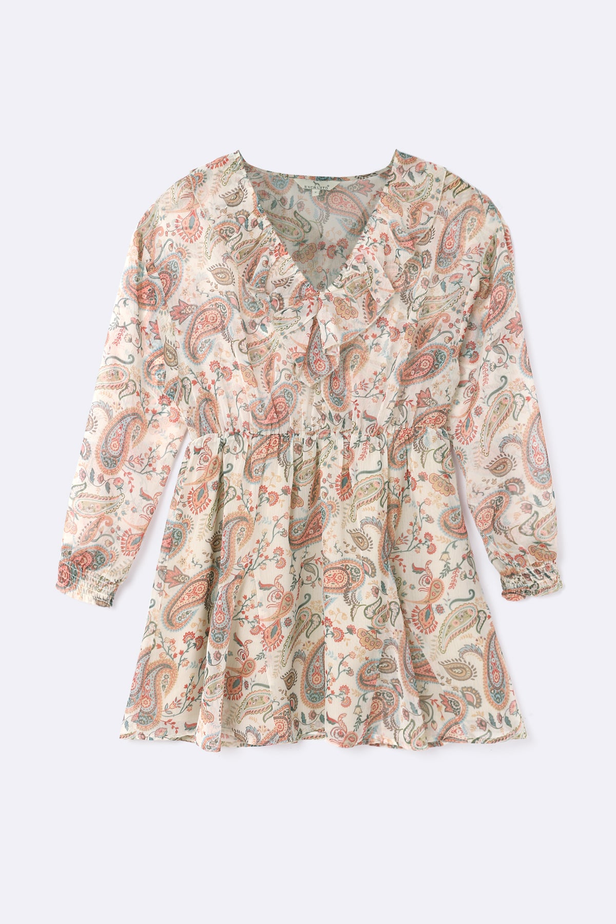 Ankle Length dress with gathered detail at the straps