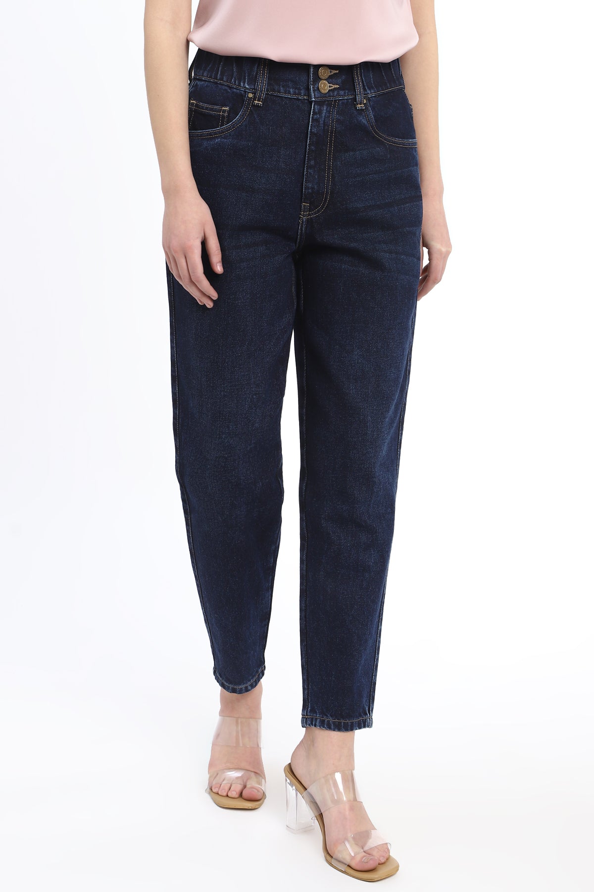 Classic Dark Wash Mom Fit Jean